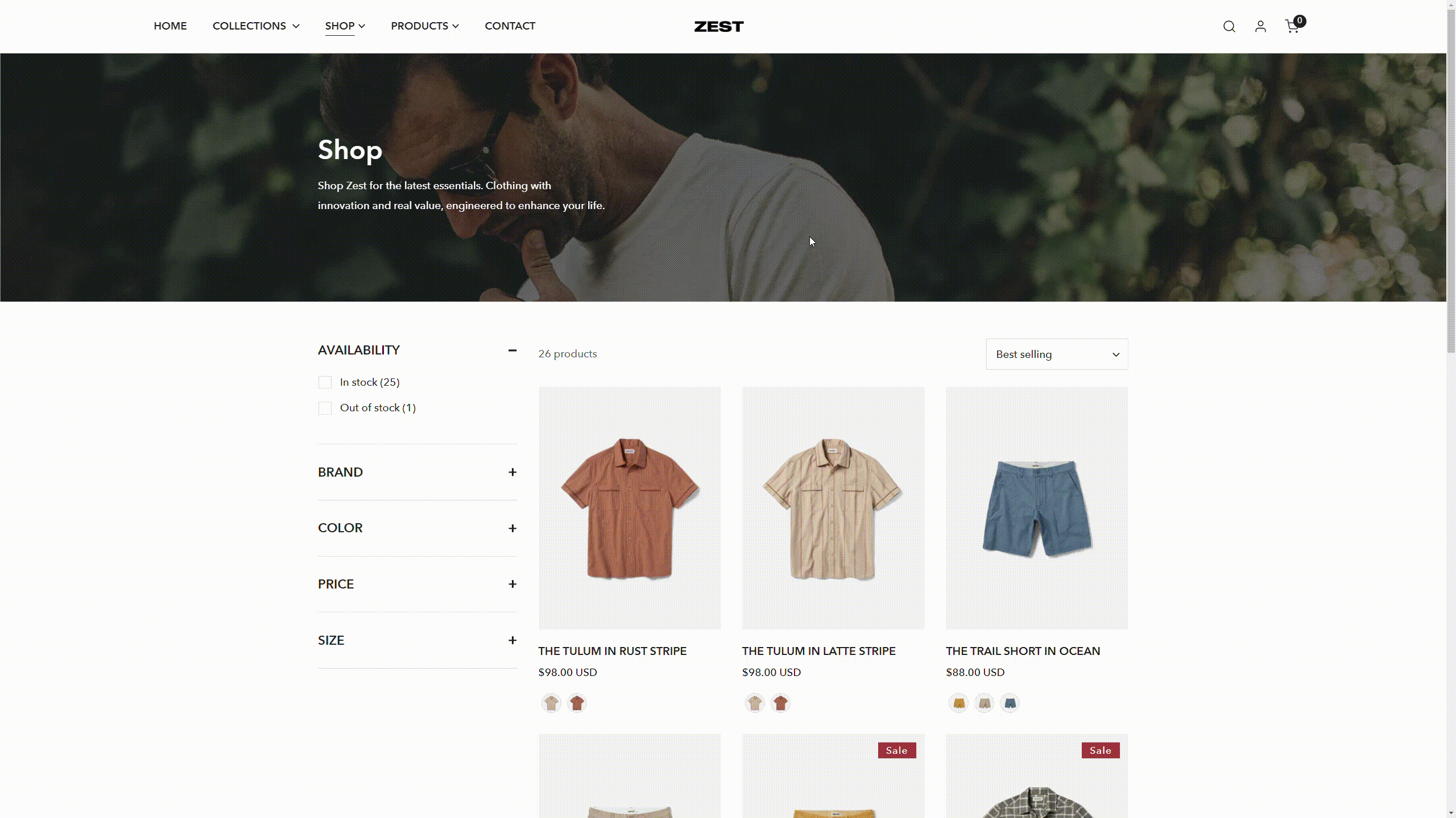 Collection page: Infinite scroll example